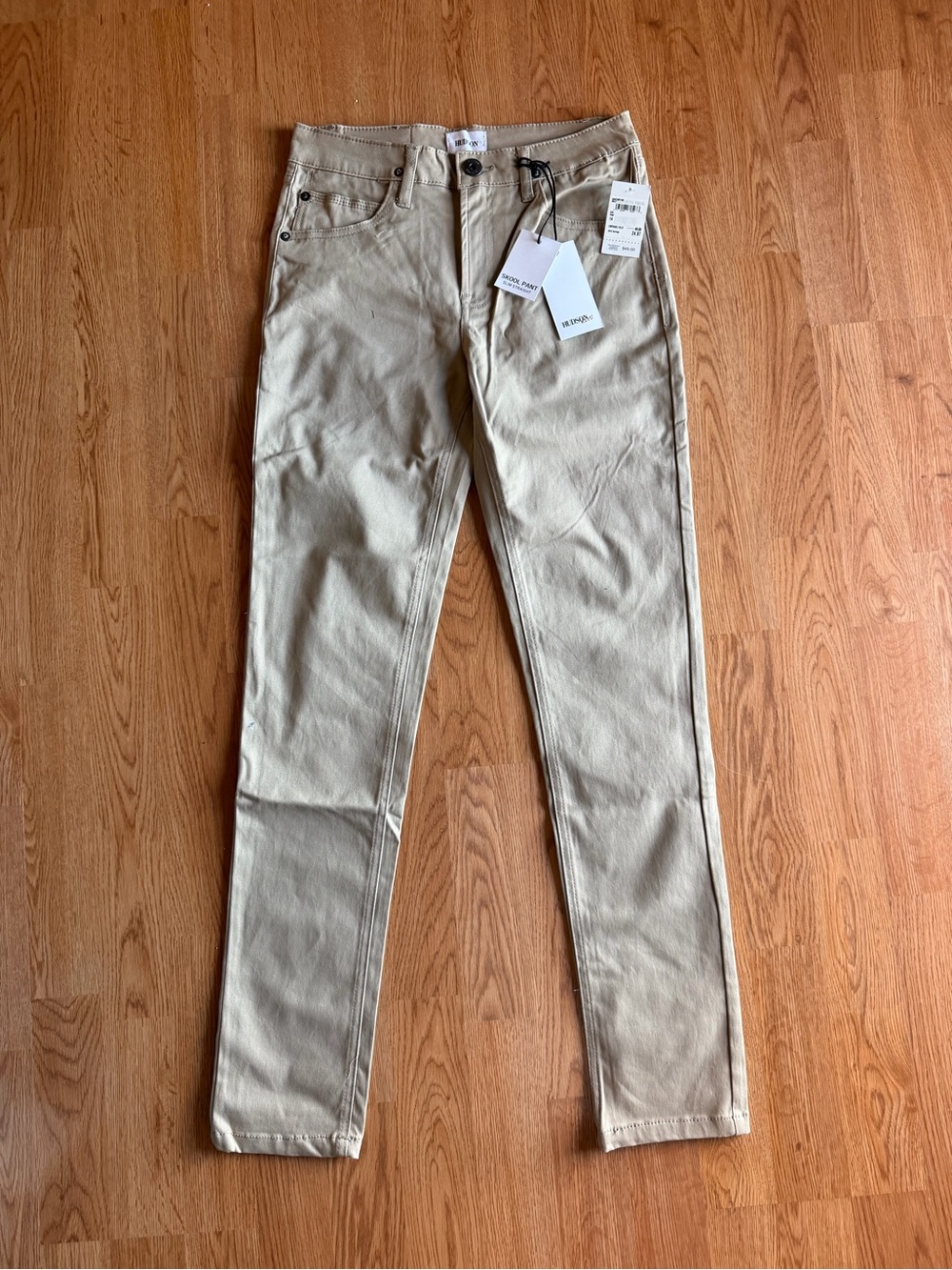 Hudson Jeans Slim Straight Jeans in Light Beige Boys 14 NWT